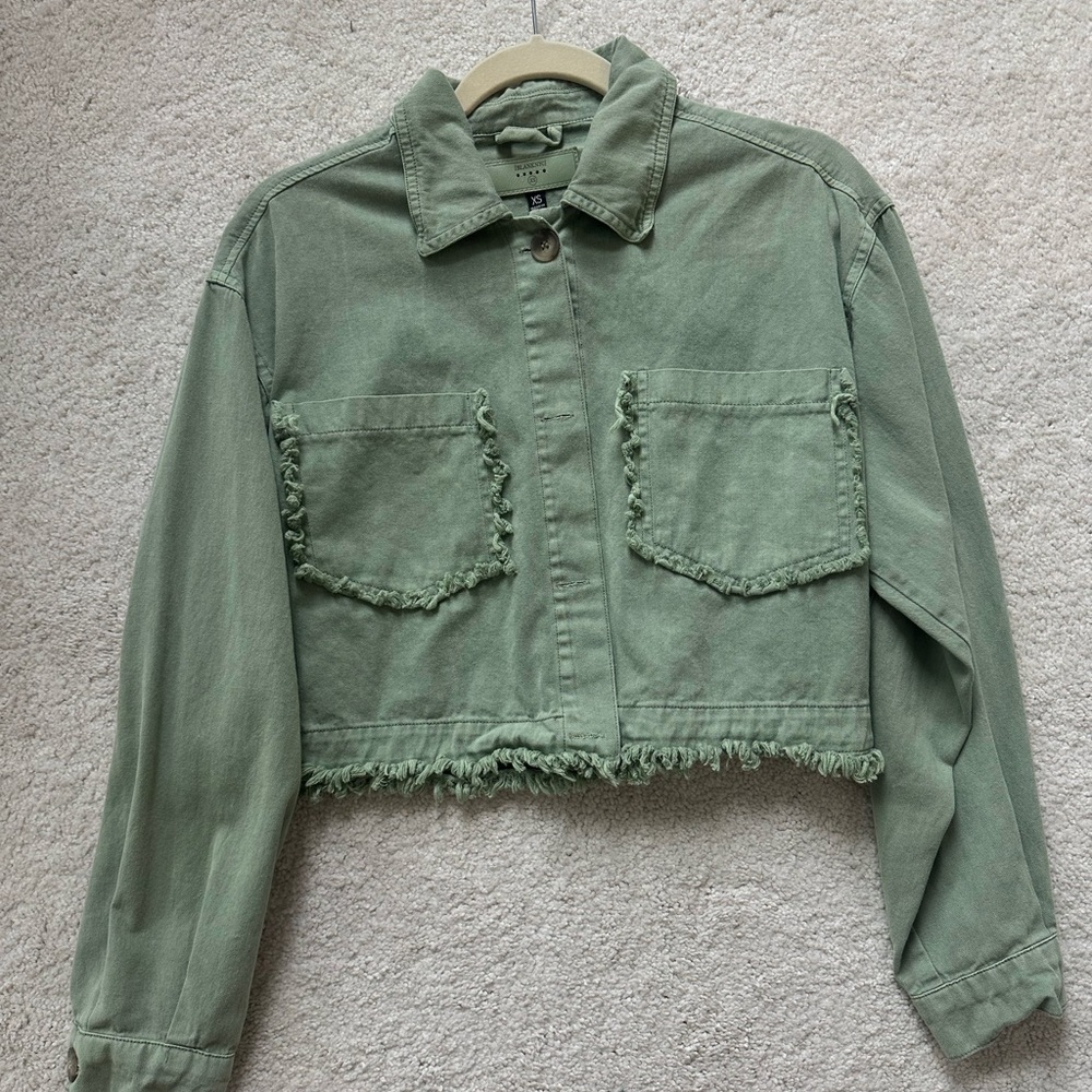 Blank NYC Olive Utility Jacket